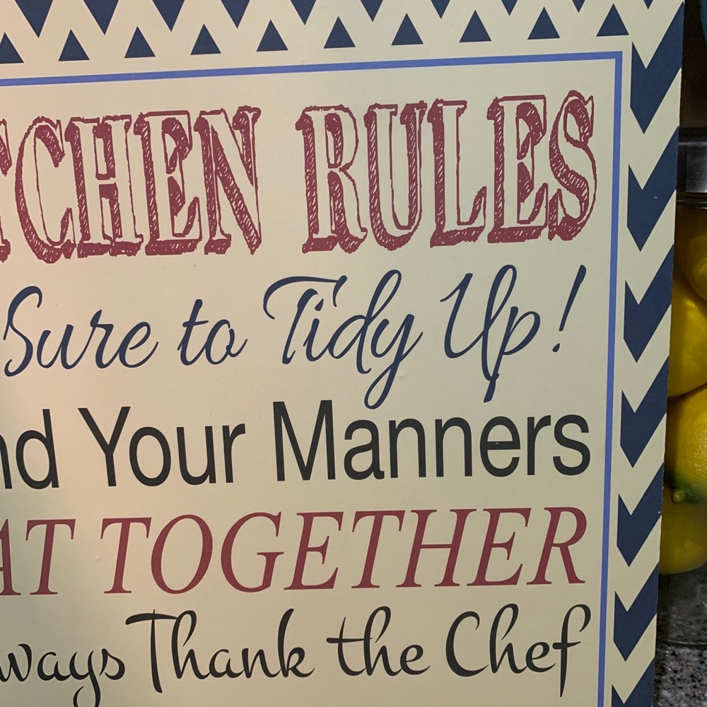 Kitchen Rules Sign Rustic Farmhouse #1650 - Picture 3 of 5